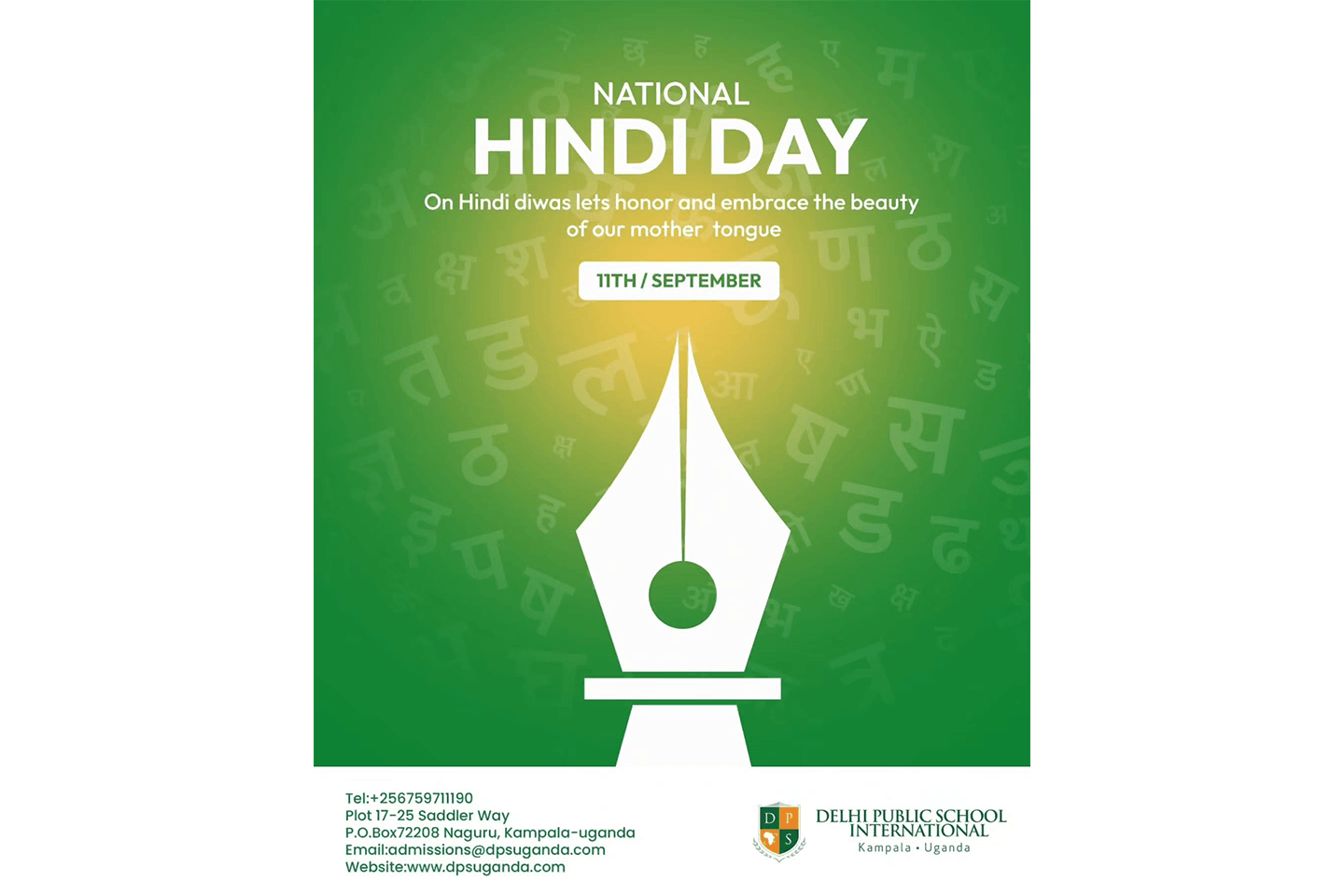 Hindi Diwas celebration at DPSI